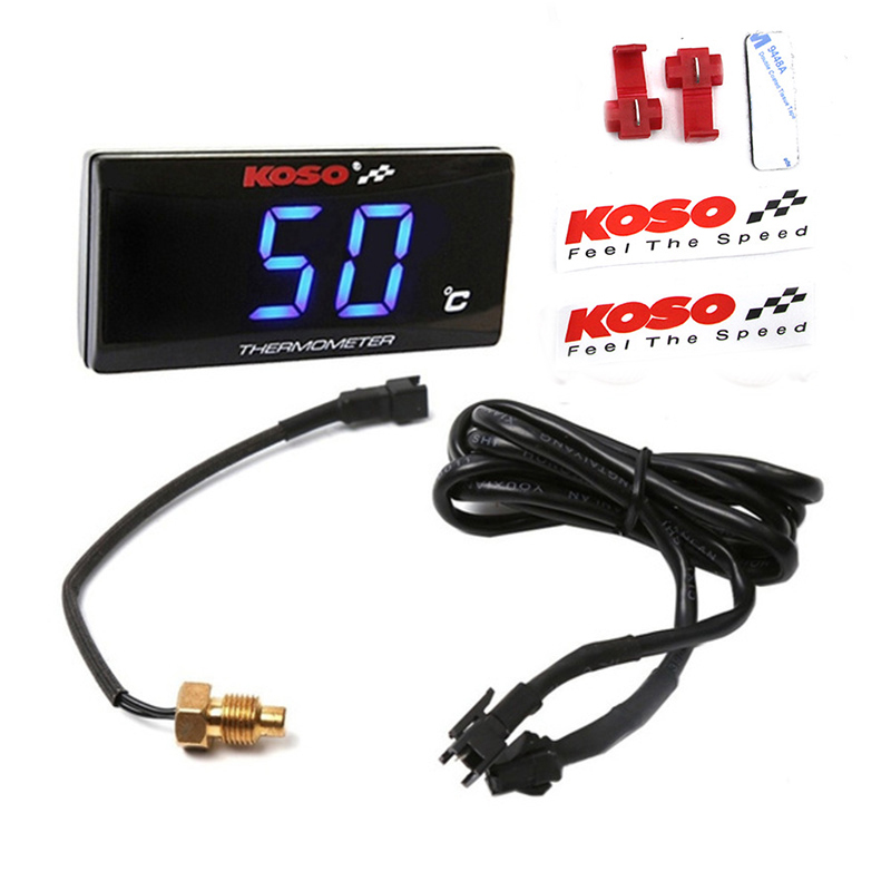 Digital Hygrometer Probe - Round Motorcycle Temperature Meter Motorcycle Water
