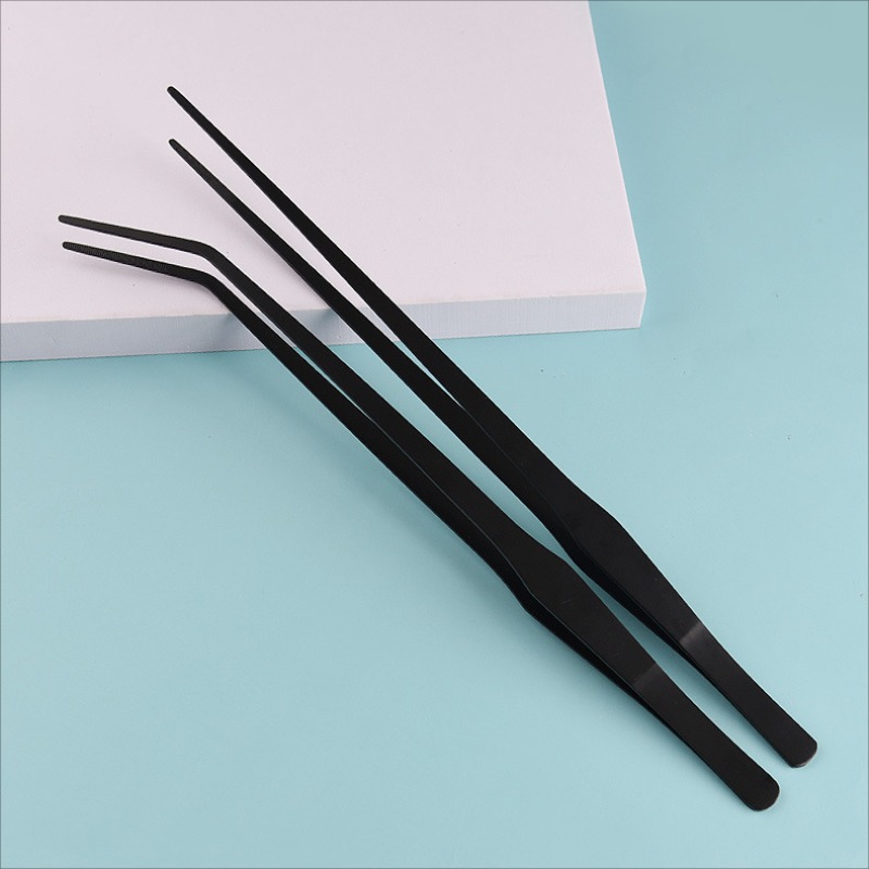 Feeding Tong Stainless - Stainless Multifuctional Steel Elbow Tweezers Aquarium