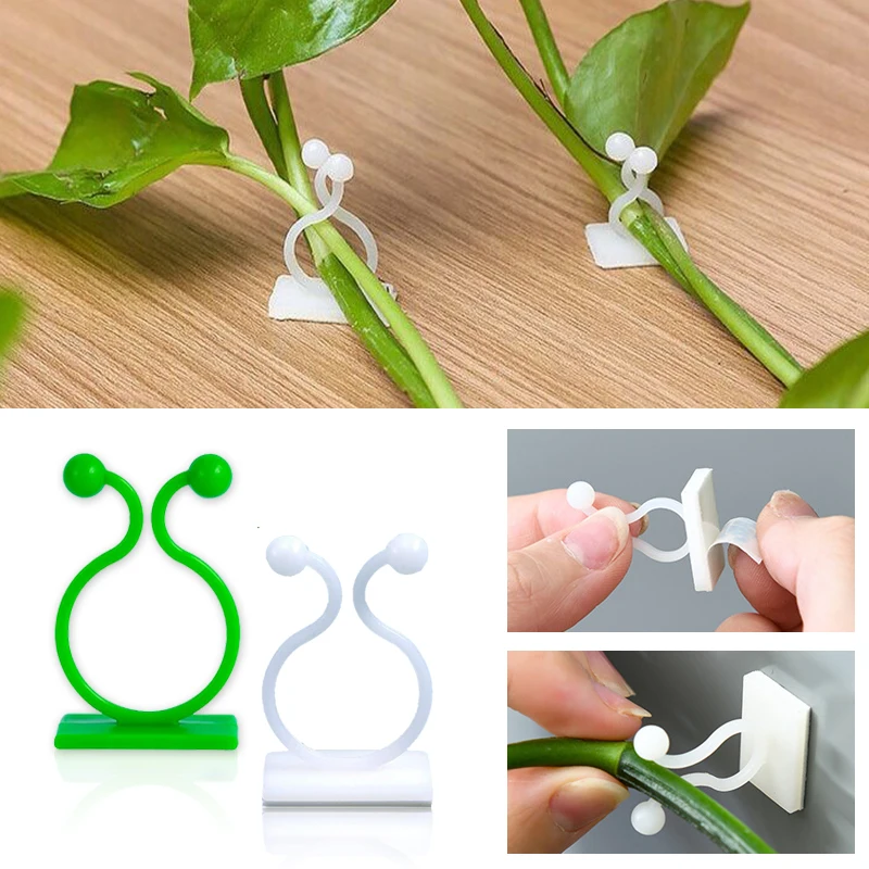 Vine Climbing Plastic - Plant Climbing Wall Self-Adhesive Fixed Buckle