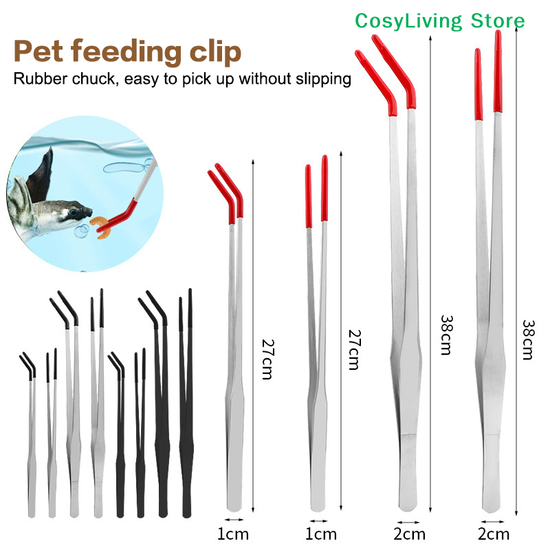 Reptile Feeding Tongs With Rub - Feeding Tong Stainless ulasan dan harga