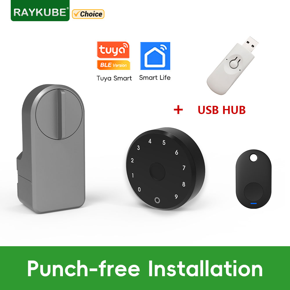 RAYKUBE A1 Pro Tuya BEL Smart  - Glass Door Hinge ulasan dan harga