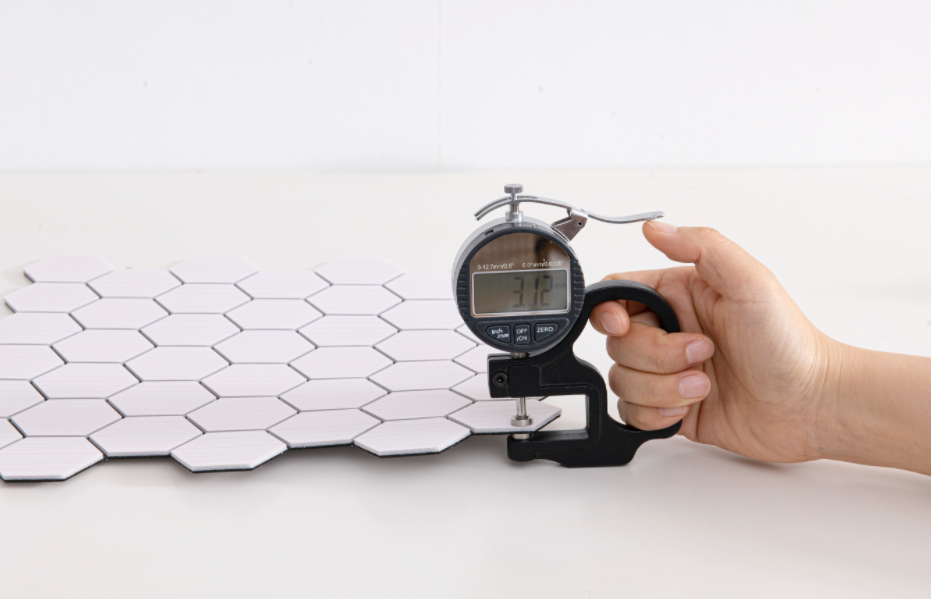 Minimalist Hexagonal Brushed S - Pvc Panel Background ulasan dan harga