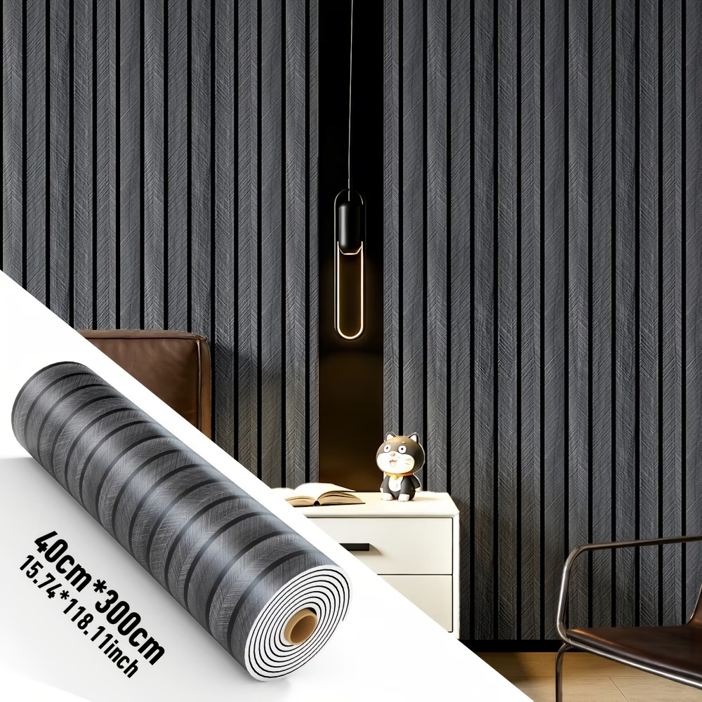 Self-Adhesive Wood Grain Wall  - Pvc Panel Background ulasan dan harga