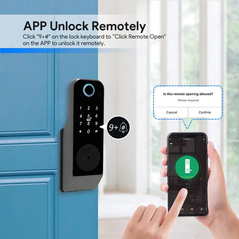 Waterproof Fingerprint Lock Tu - Glass Door Hinge ulasan dan harga