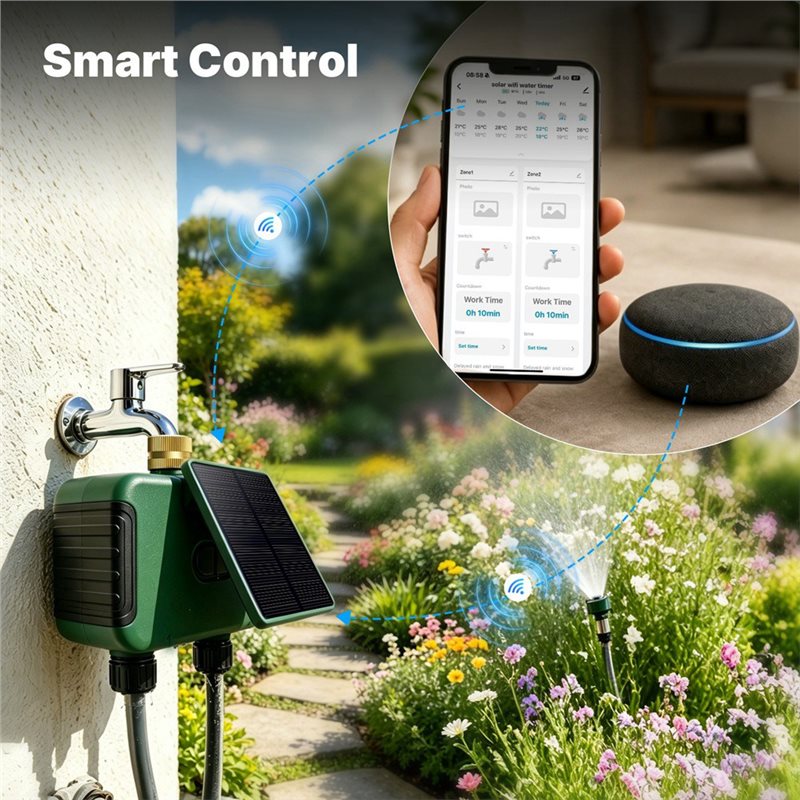 ABMR-Tuya Wifi Smart Solar Dua - Timer Dual Outlet ulasan dan harga