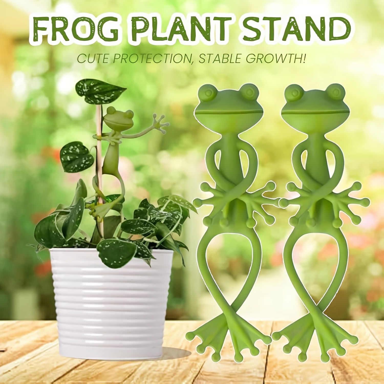 Creative Green Frog Plant Fixi - Vine Climbing Plastic ulasan dan harga