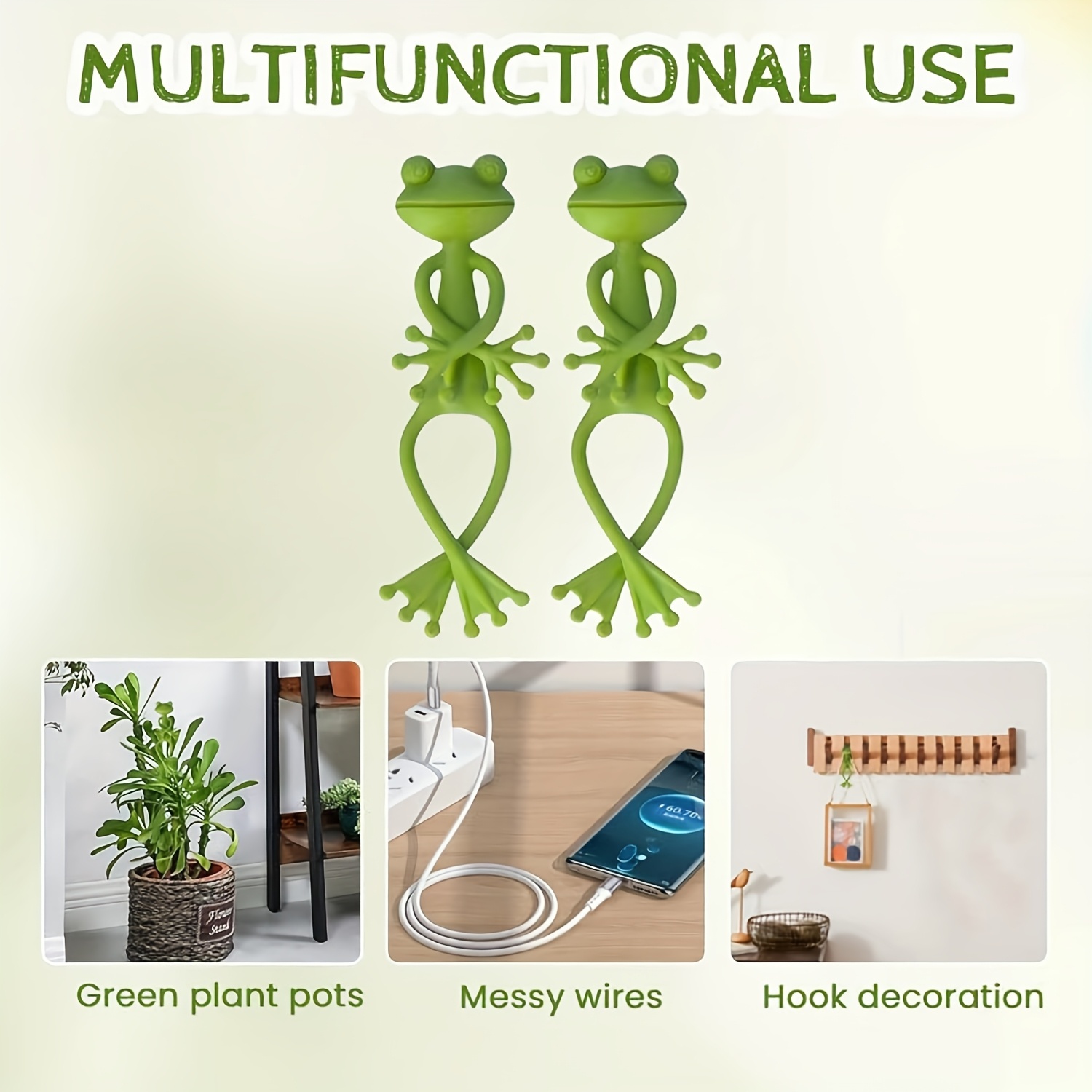 Creative Green Frog Plant Fixi - Vine Climbing Plastic ulasan dan harga