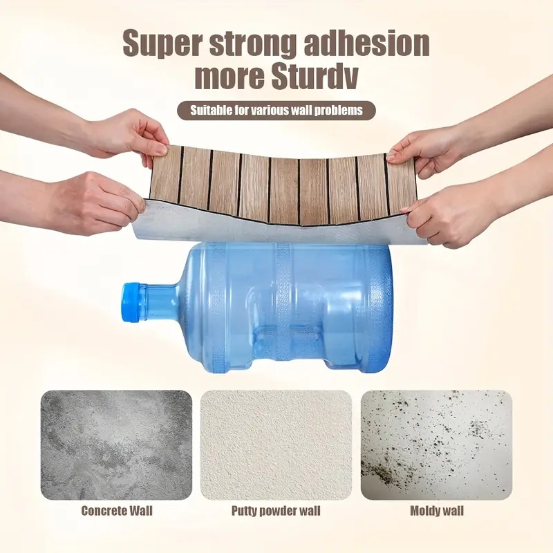 Self Adhesive Waterproof 3D Wa - Pvc Panel Background ulasan dan harga