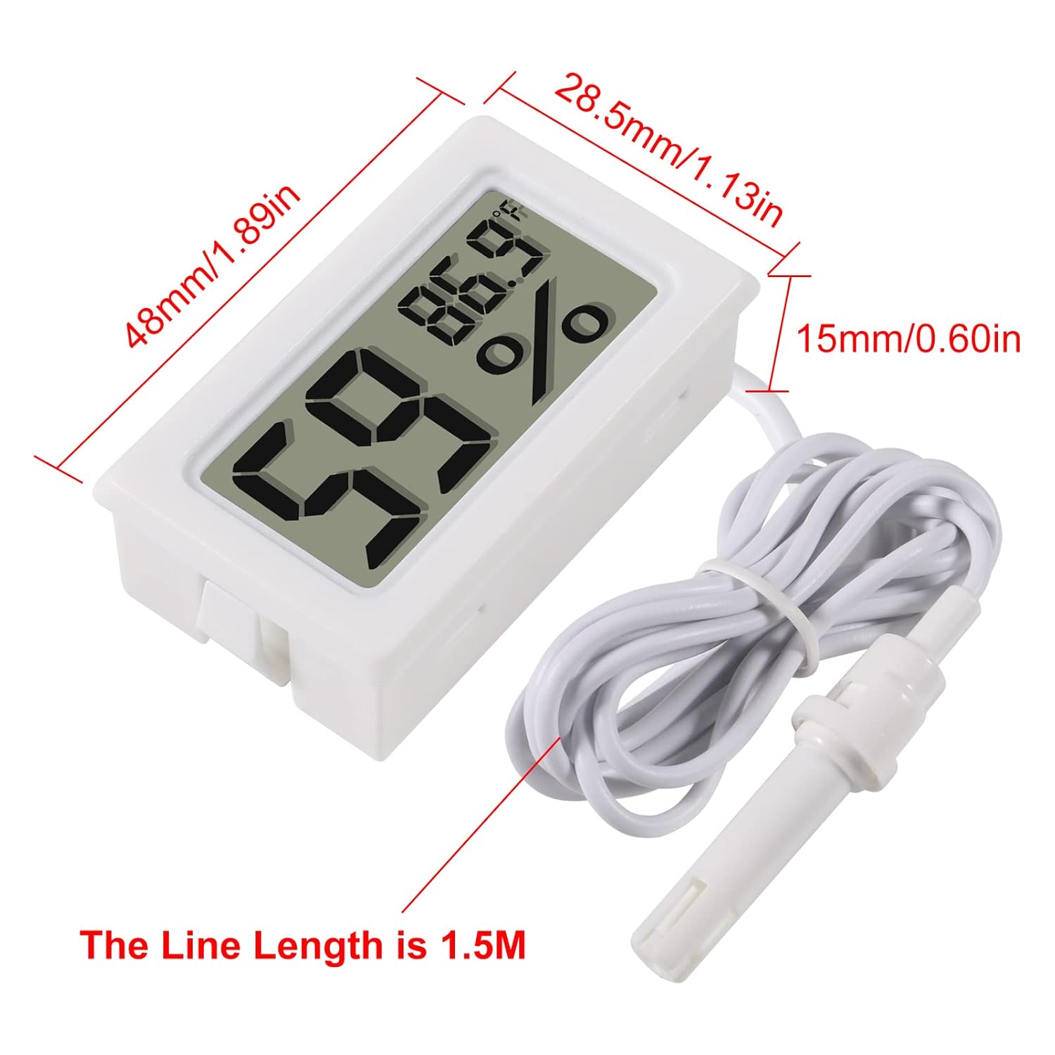 2pcs Mini Digital Hygrometer T - Digital Hygrometer Probe ulasan dan harga