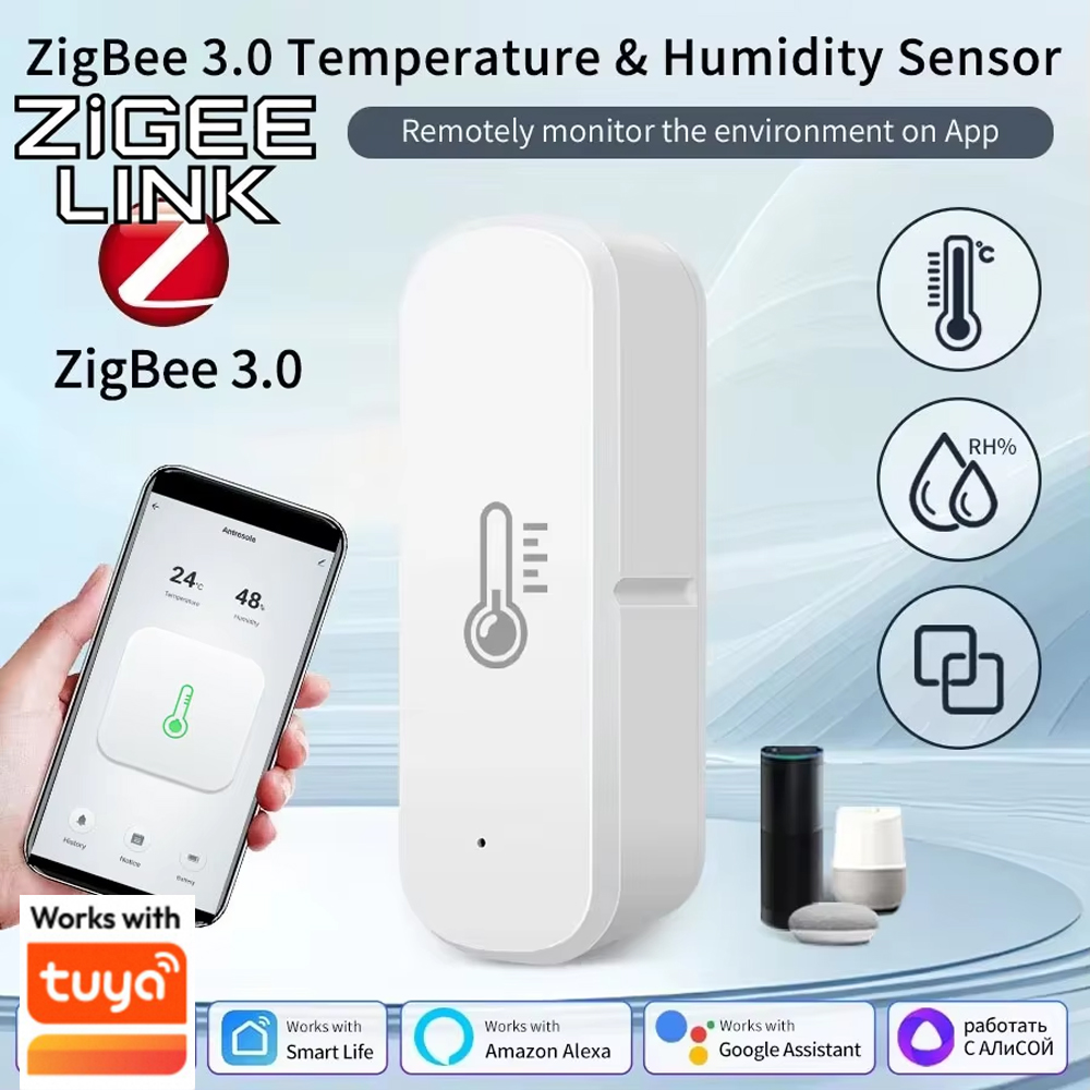 Smart Zigbee 3.0 Temperature H - Digital Hygrometer Probe ulasan dan harga