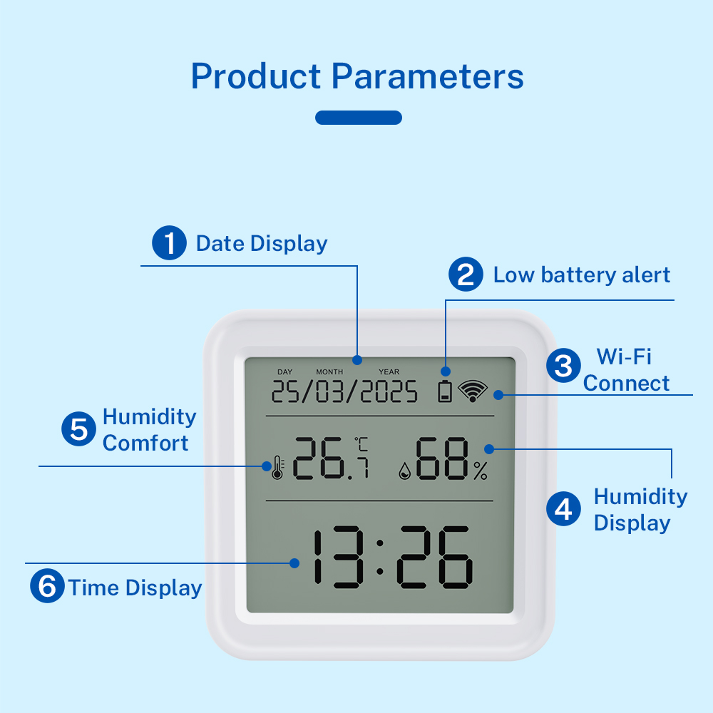 Tuya WIFI Temperature Humidity - Digital Hygrometer Probe ulasan dan harga